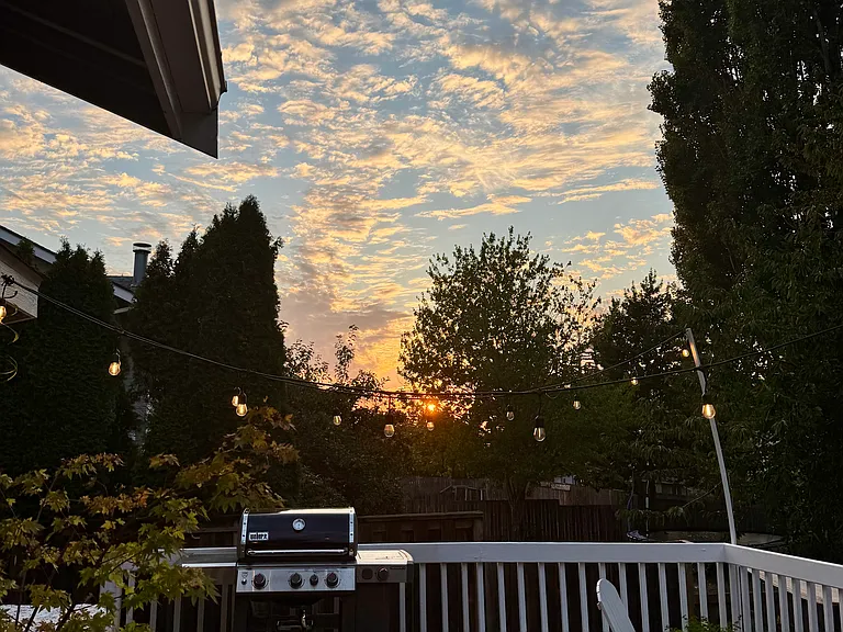Sunset Views from Back Deck
