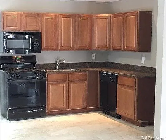 Updated kitchen with granite counters