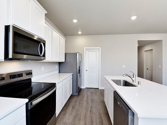 Each kitchen comes with stainless-steel upgraded appliances included.