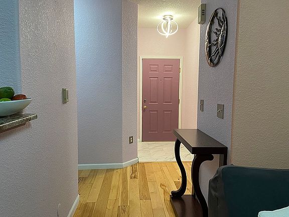 Front door and entryway