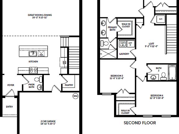 Hazel Townhome Floor Plan