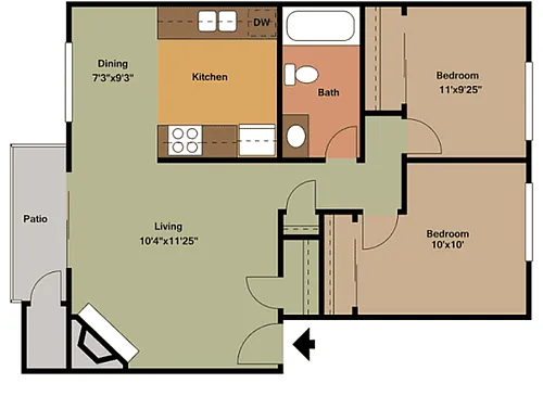 Floor plan Adams