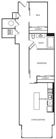 Floor plan D2 Den