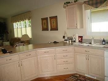 This wonderful kitchen is open to the great room...lots of room for entertaining and still be "part of the group"!