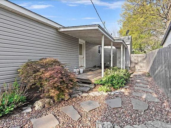 Side of backyard