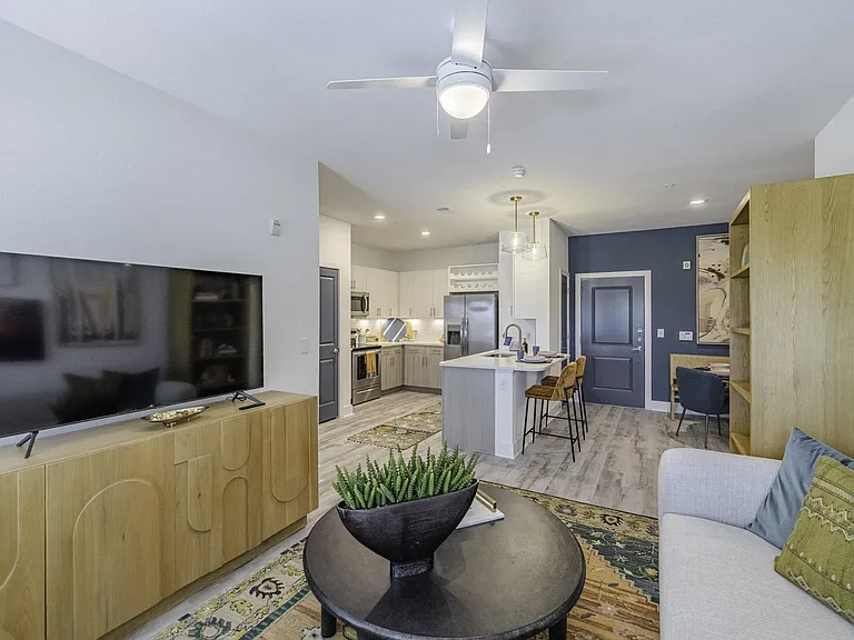 Living Room, Kitchen, & Dining Area