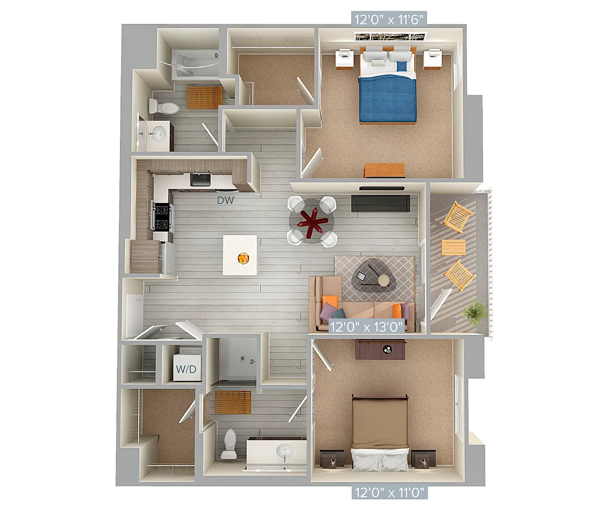 Floor plan B1-998