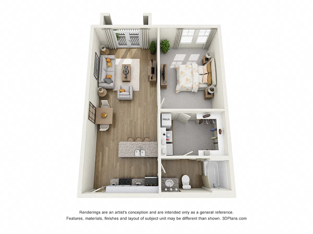 Floor plan A1E