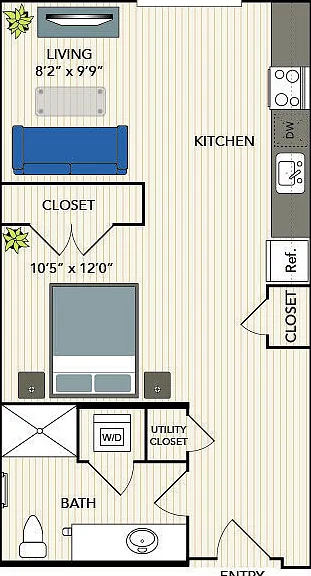 S6 floor plan Sunnen Station Apartments