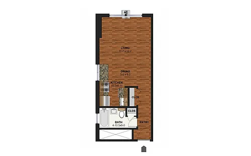 Floor plan Bryant 2550 - Studio