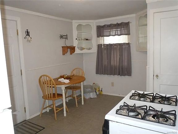 Gas stove table area, large pantry closet