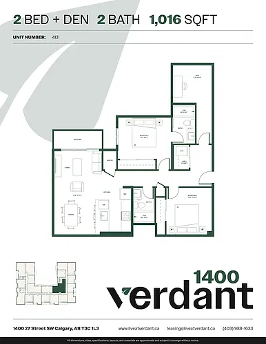 Floor plan 2 Bedroom 2 Bath 2 Bed 2 Bath