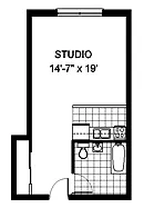 Floor plan Studio