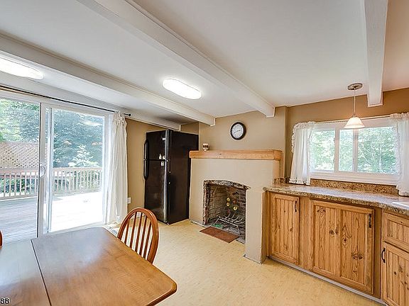 Kitchen with attached deck