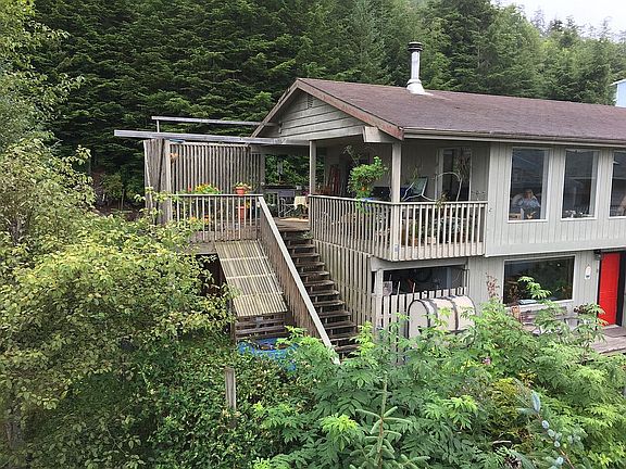 Covered and open deck