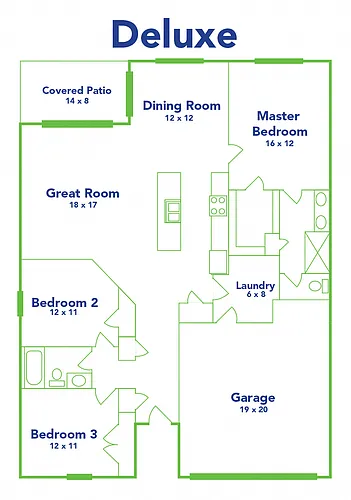 Floor plan Deluxe - Garage Included