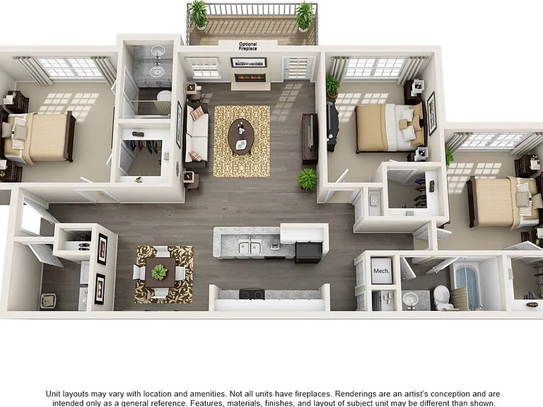 3 Bedroom | 2 Bath | 1400 SF 3 Bedroom | 2 Bath | 1400 SF