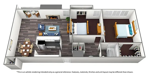 Floor plan Delano Partly Renovated