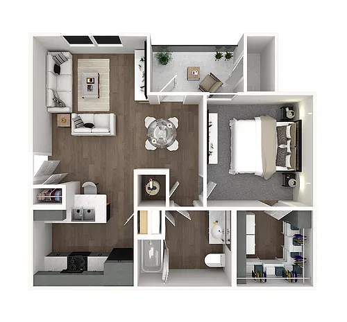 Floor plan One Bedroom