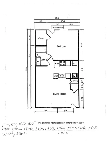 Floor plan 1 Bedroom