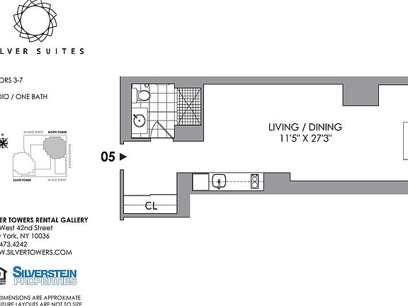 2nd image of 600 W 42nd St #505