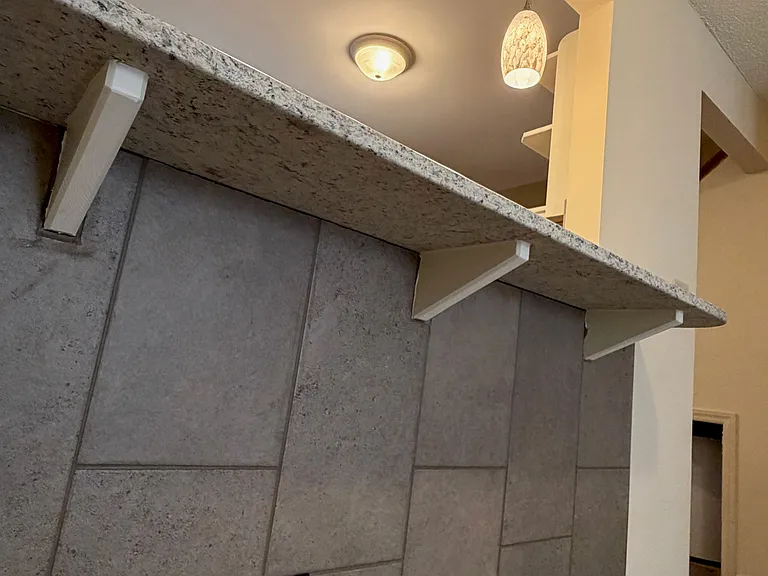 kitchen bar in living room