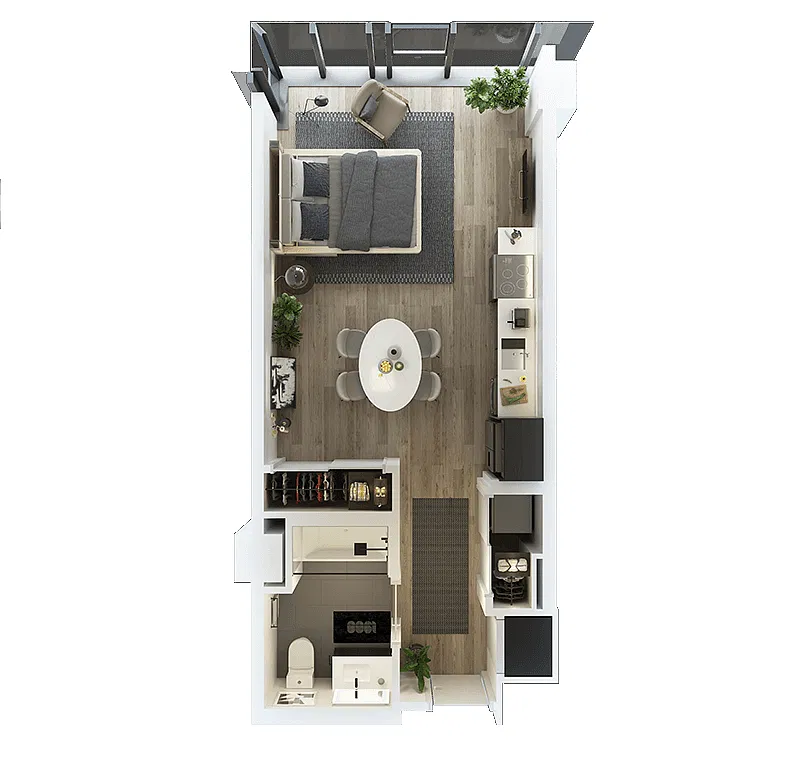 Floor plan Studio-T-6