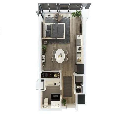 Floor plan Studio-T-6