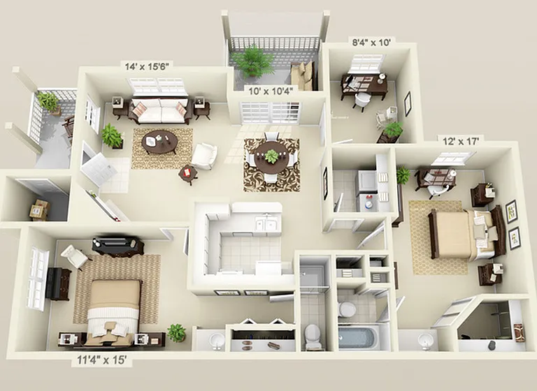 2 Bedroom With Den 2 Bedroom With Den