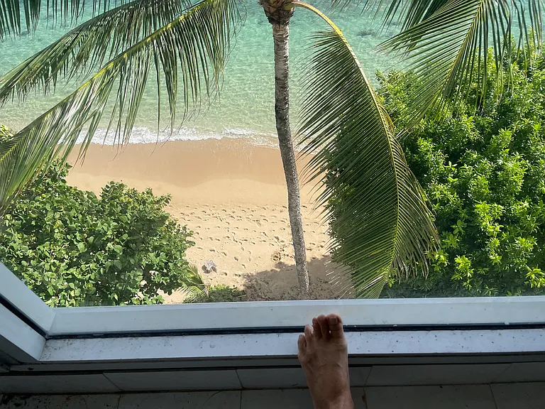 Picture window view to your beach