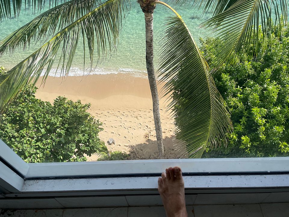 Picture window view to your beach