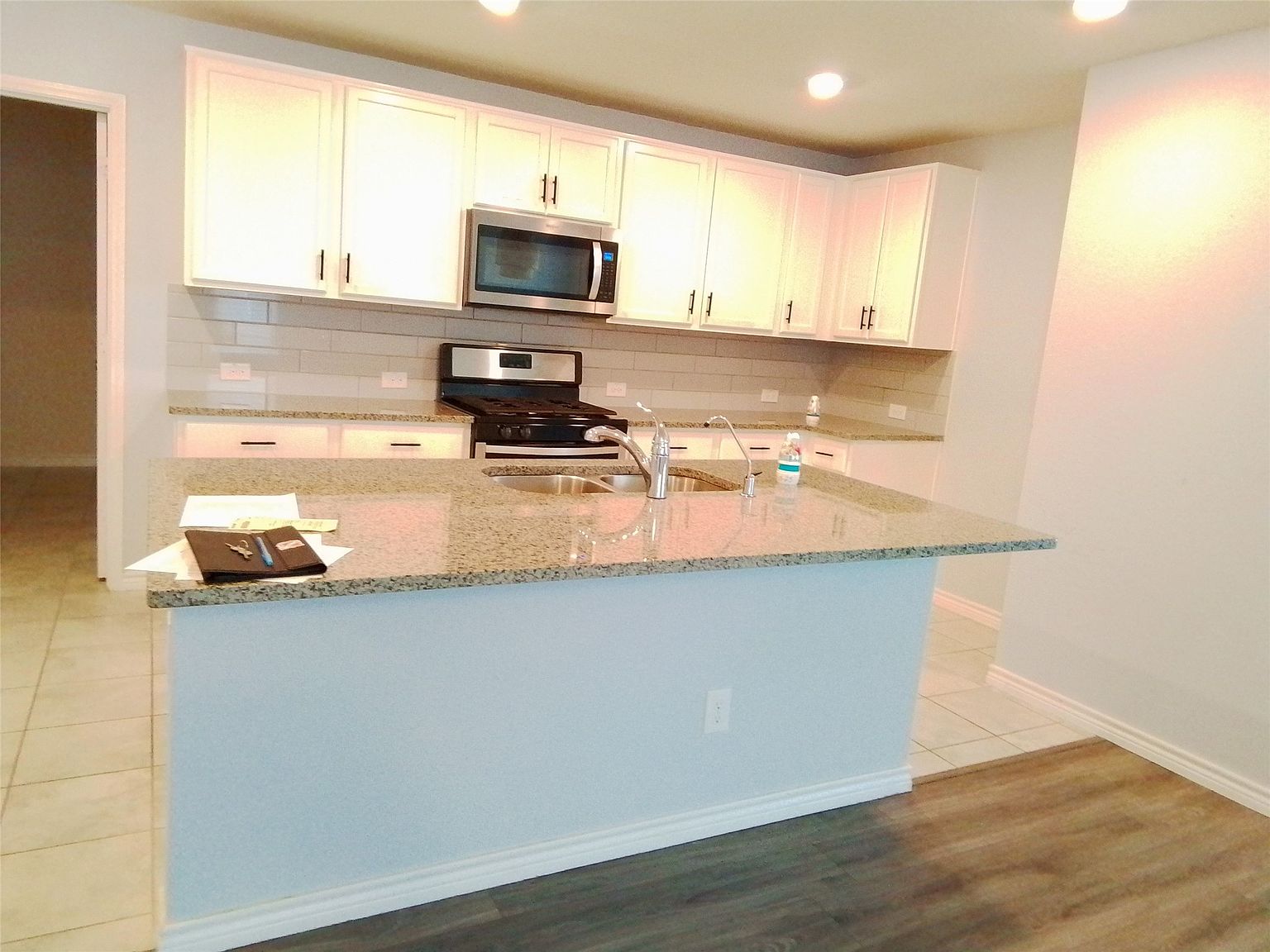 Spacious family home with kitchen and living area
