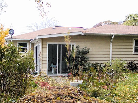 back of house & sunroom