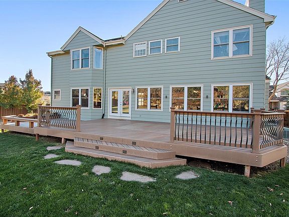 Great Outdoor Living Space on Tiered Low Maintenance Oversized Deck