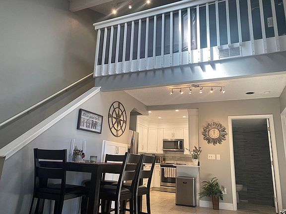 High ceilings w/skylight! 