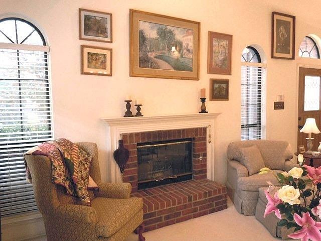 Formal Living Room with Fireplace