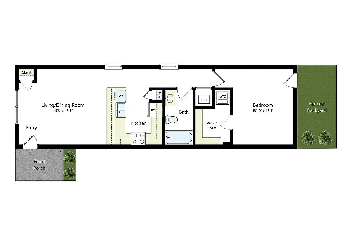 Floor plan Colonial Left