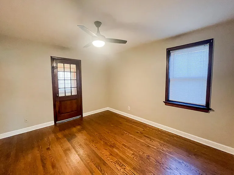 Bedroom view from hall doorway.