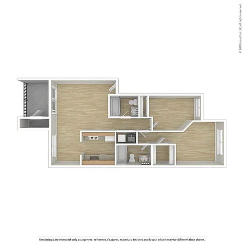 Floor plan 2x2A