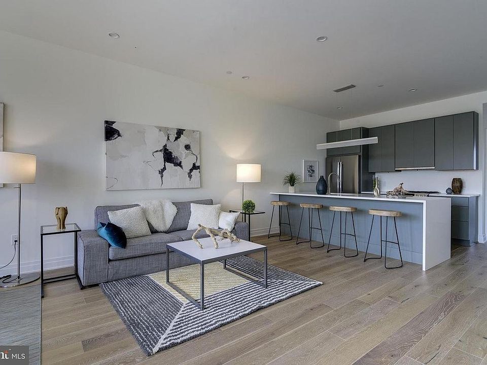Living room and kitchen