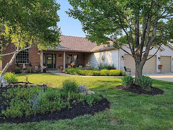 View from sidewalk over berm