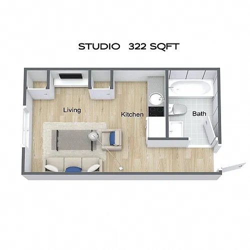 Floor plan Studio
