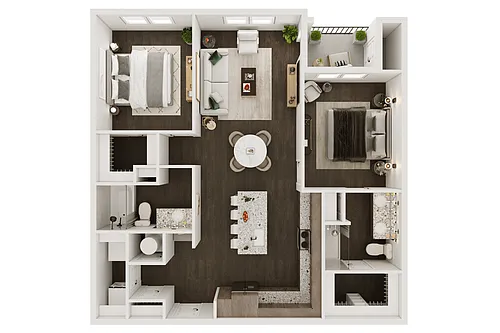 Floor plan B2 ANSI | Wheelchair Accessible