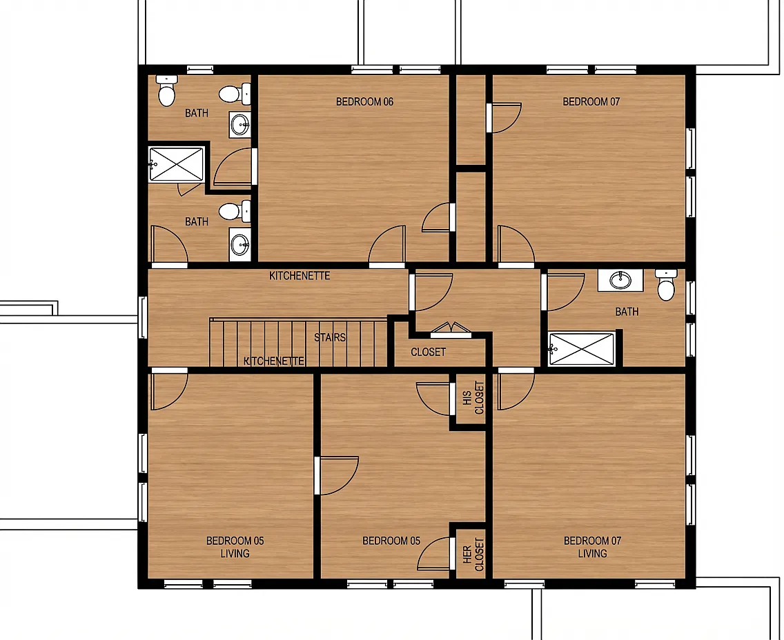 Floor plan 801 E Marion St 4B