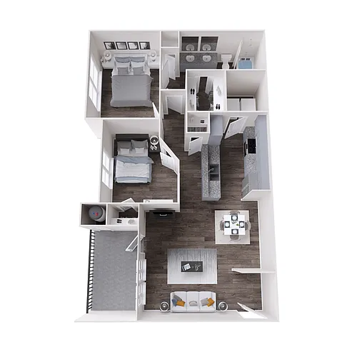 Floor plan B1 Lake Renovated