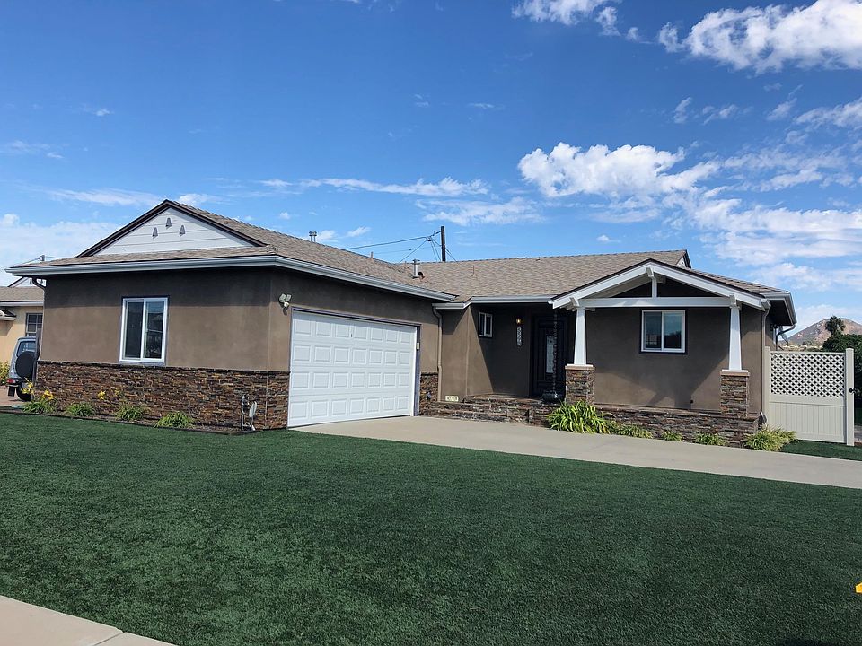 Front lawn is asto-turf, plants on sprinkler system
