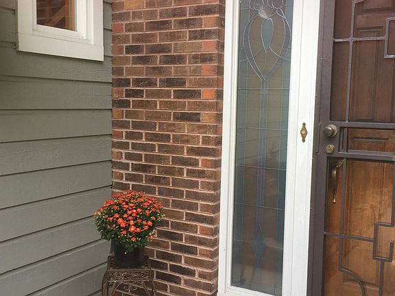 Front Entry with Stained Glass