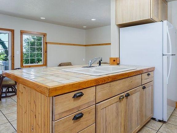 View from kitchen toward dining and living area.