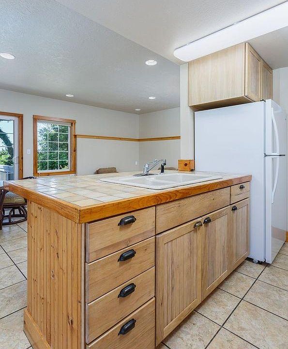 View from kitchen toward dining and living area.