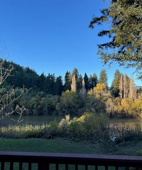 View from great room and deck off the great room